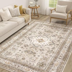 Vintage Living Room Area Rug 5×7