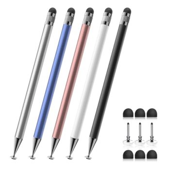 Bopomofo Stylus (5 Pcs), 2-in-1 Stylus Pen for Touch Screen