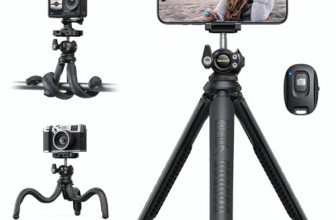 Lamicall Tripod for iPhone – [Ultra-Stable] Aluminium Phone Tripod with Wireless