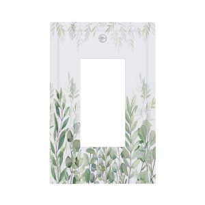 Wpshijia Green Eucalyptus Rustic Botanical Plant Leaves 1 Gang Rocker Boho Light