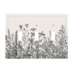 Wpshijia Vintage Grey Floral Herbs Wild Flowers Botanical 3 Gang Boho Light Swit