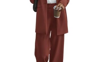 KIRUNDO Women Suits 2 Piece Set Business Casual Dressy Oversized Blazer Jacket a
