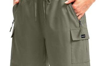 SANTINY Women’s 5”/ 7”/9” Hiking Cargo Shorts Quick Dry Lightweight Summer Sh