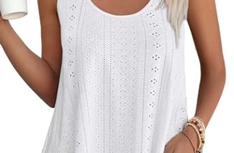 Tops for Women 2025 Curved Hem Womens White Tank Top Dressy Casual Spring M