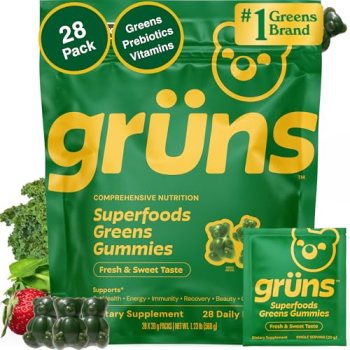 Gruns Adult Super Greens Multivitamin Gummies
