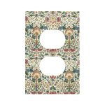Morris Vintage Floral Botanical Single Duplex Wall Plate Covers Light Switch Cov
