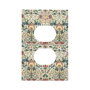 Morris Vintage Floral Botanical Single Duplex Wall Plate Covers Light Switch Cov