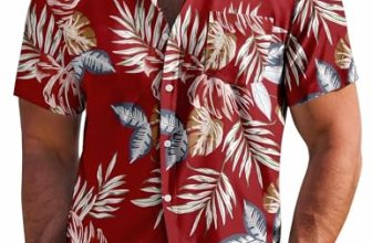 COOFANDY Mens Hawaiian Shirt Short Sleeve Button Down Shirt Summer Beach Shirt