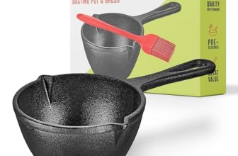 Modern Innovations Cast Iron Melting Pot for Grill Cooking