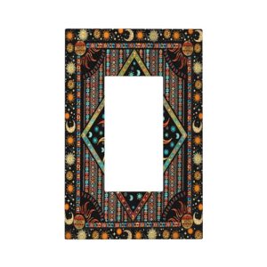 Wpshijia Outlet Covers Boho Burning Sun Hippie Retro Bohemian Gypsy 1 Gang Wall