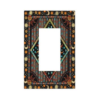 Wpshijia Outlet Covers Boho Burning Sun Hippie Retro Bohemian Gypsy 1 Gang Wall