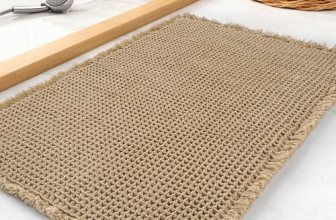 tchdio Waffle Bath Mat Rug, Super Absorbent Non Slip Bath Mats Ultra Soft Bathma