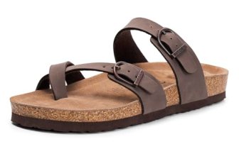 FITORY Women’s Slide Sandals with Soft Cork Footbed