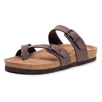 FITORY Women’s Slide Sandals with Soft Cork Footbed