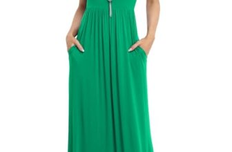 VIISHOW Women’s Short Sleeve Floral Dress Loose Plain Maxi Dresses Plus Size Cas