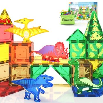 Coodoo Dinosaur Toys Magnetic Tiles