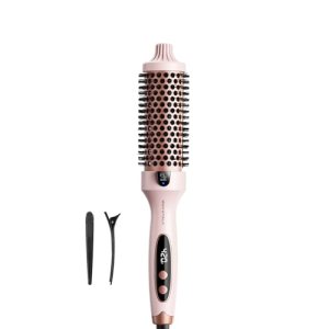 Wavytalk Thermal Brush, Blowout Boost 1.5 inch Heated Round Brush for Blowout Lo