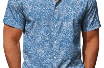 COOFANDY Mens Summer Shirts Floral Hawaiian Shirts Short Sleeve Casual Beach Wea