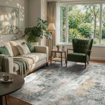 Lahome Modern Abstract Area Rug 6×9 Rugs for Living Room