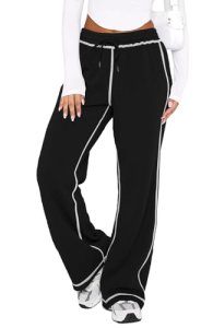 DISCIPBUSH Track Pants Women Sweatpants Soft Jogging Straight Pajama Sweats Wide