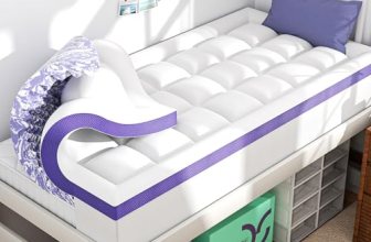 ChiXpace Dual Layer 4 Inch Memory Foam Mattress Topper Twin XL