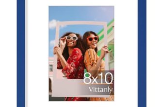 Vittanly 8×10 Picture Frame, Premium Material with Shatter Resistant Plexiglass