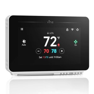vine Programmable Thermostat for House with 4.3″ Touch Screen