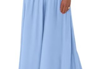 PRETTYGARDEN Women’s 2026 Summer Wide Leg Palazzo Pants High Waisted Flowy Pocke