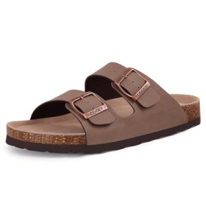 ODOLY Unisex Cork Footbed Slide Sandal