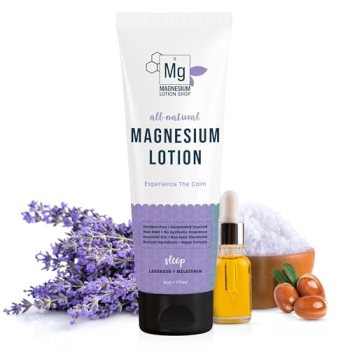 Lavender Scented Melatonin Magnesium Lotion for Sleep