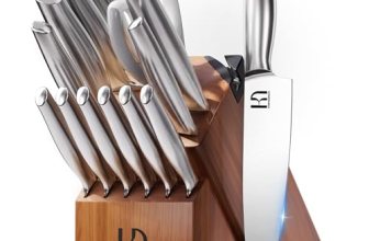 KnifeSaga Kitchen Knife Set 14 Piece Premium Japanese High Carbon Stainless Stee