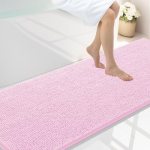 Smiry Luxury Chenille Bathroom Rugs 70×24