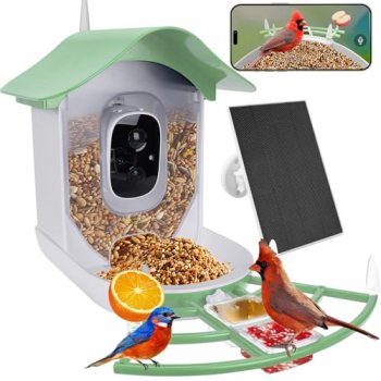 Smart Bird Feeder with Camera Solar Powered