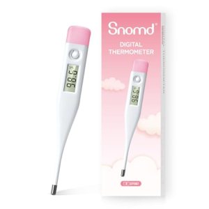 Snomd Digital Oral Thermometer for Adults and Children with LCD Display