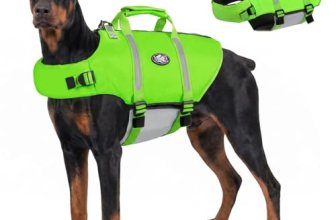 AOFITEE Dog Life Jacket Large, Reflective Dog Life Vest for Swimming XXL