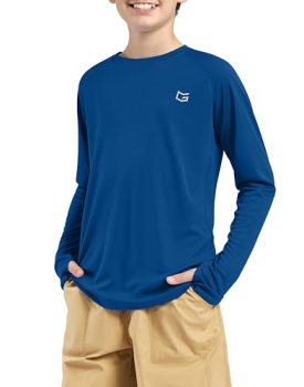 G Gradual Boy’s Rash Guard UPF 50+ Sun Protection Shirt Quick Dry Long Sleeve Sw