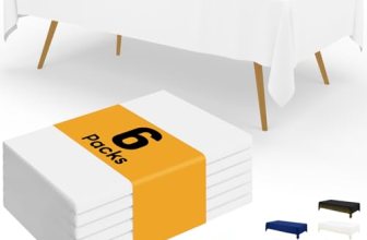 Smiry Disposable Table Cloth – 6 Pack