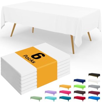 Smiry Disposable Table Cloth – 6 Pack