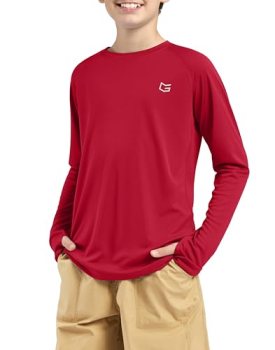 G Gradual Boy’s Rash Guard UPF 50+ Sun Protection Shirt Quick Dry Long Sleeve Sw