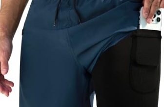 KBVOT Mens Swim Trunks with Compression Liner 7 inch Inseam 2 Pack Quick Dry Str