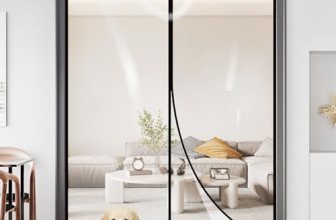 Transparent Insulated Door Curtain，Skloopearg Magnetic Thermal Door Screen Auto