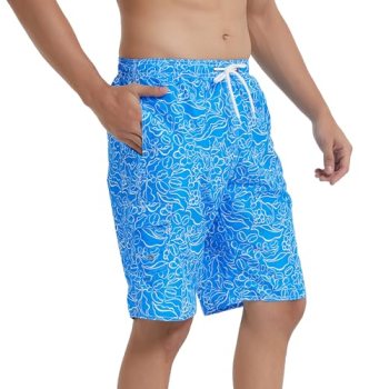 Srnede Mens Swim Trunks Swimming Trunks Swim Shorts Quick Dry 11 Inch with Mesh