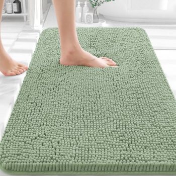 OLANLY Bathroom Rugs 30×20, Extra Soft Absorbent Chenille Bath Rugs