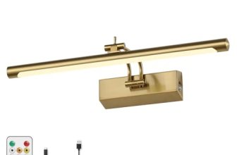 Joosenhouse Battery Operated Picture Light 5000mAh Rechargeable Wall Light 15.7″