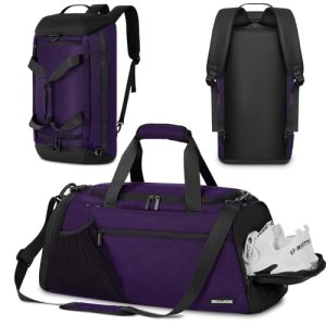 BECOJADDE Gym Bags for Men Women 40L Large Gym Backpack Multiple Pockets Sport D