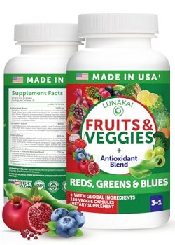Lunakai USA Made Superfood Fruits & Veggies Supplement