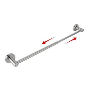 RFOUO Adjustable Towel Bar 12.3-23.1 Inch -Bath Towel Rack with SUS 304 Stainles