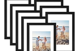 decorUhome 8×12 Picture Frame, Display Pictures 6×8 with Mat or 8×12 without Mat