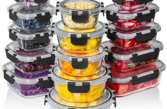 Razab 30 PC Glass Food Storage Containers with Lids