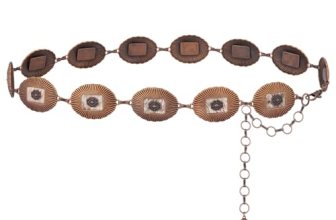Montana West Rustic Couture’s Large Horsehair Turquoise Western Concho Belts for